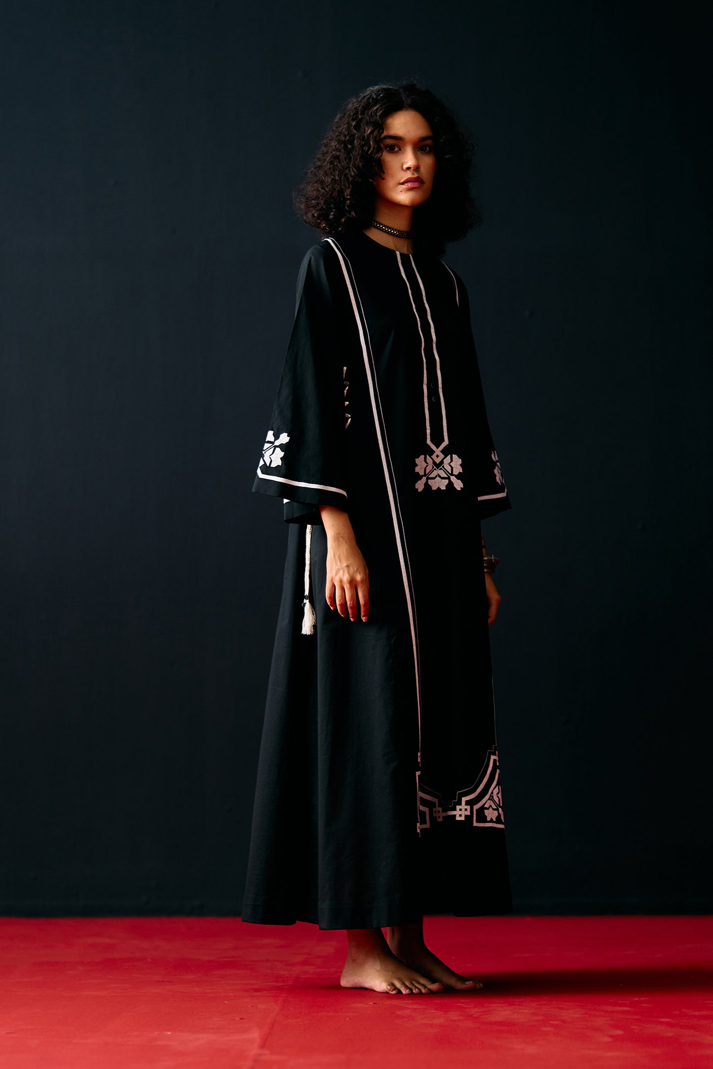 BLACK A-LINE DRESS