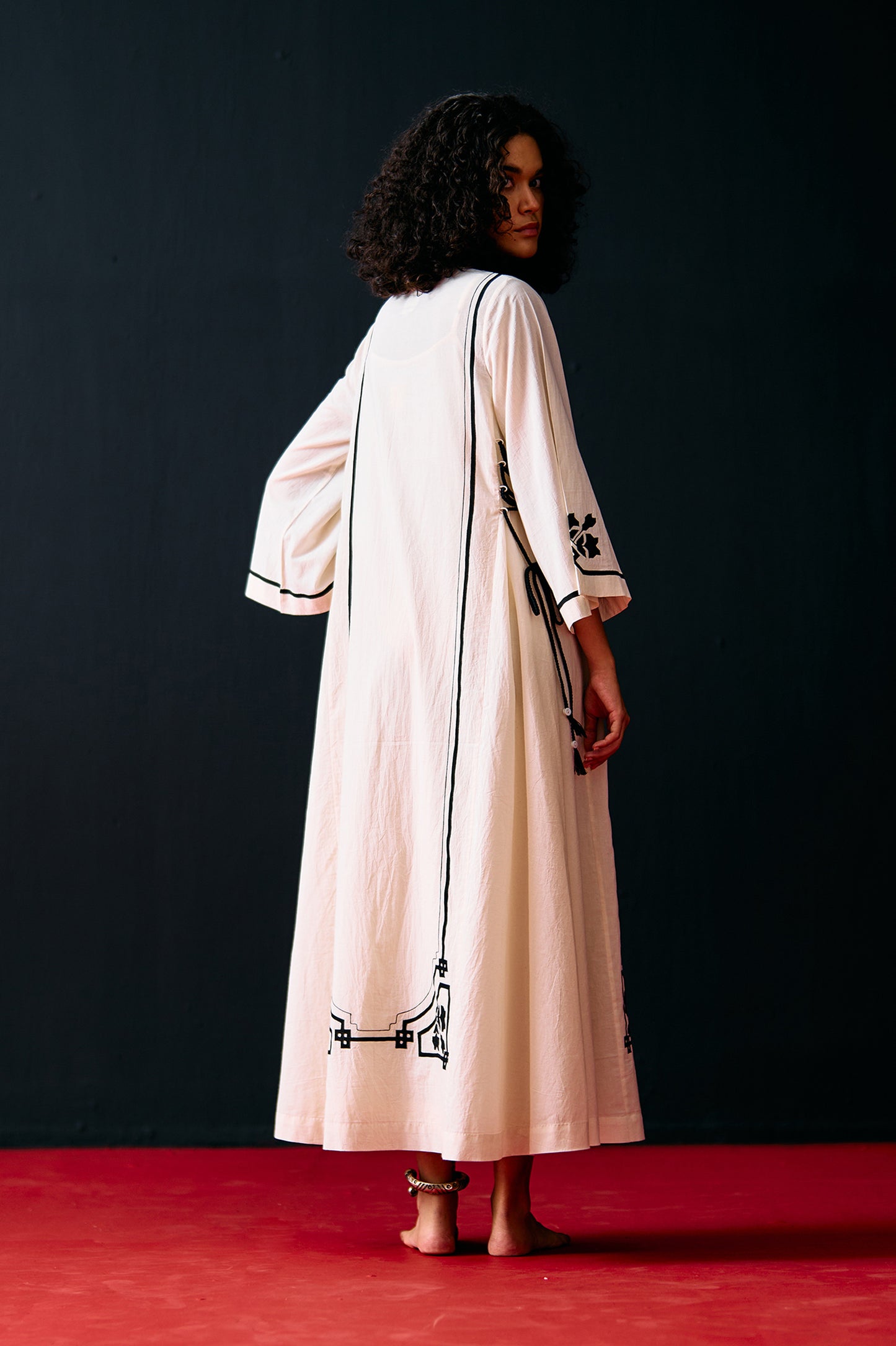 IVORY A-LINE DRESS