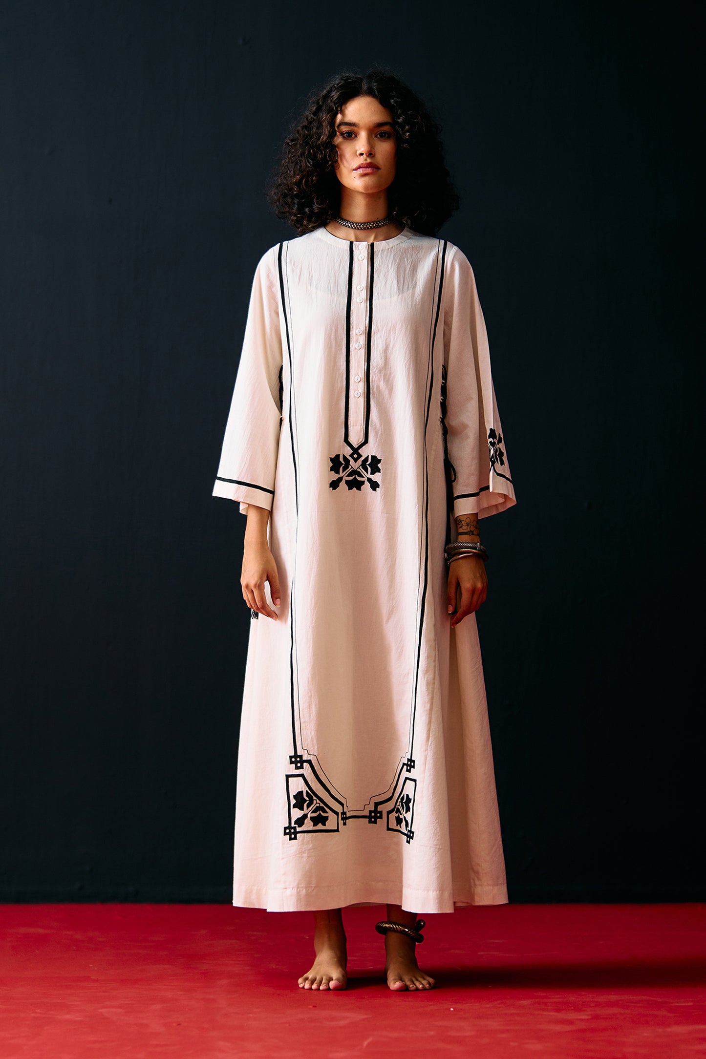 IVORY A-LINE DRESS
