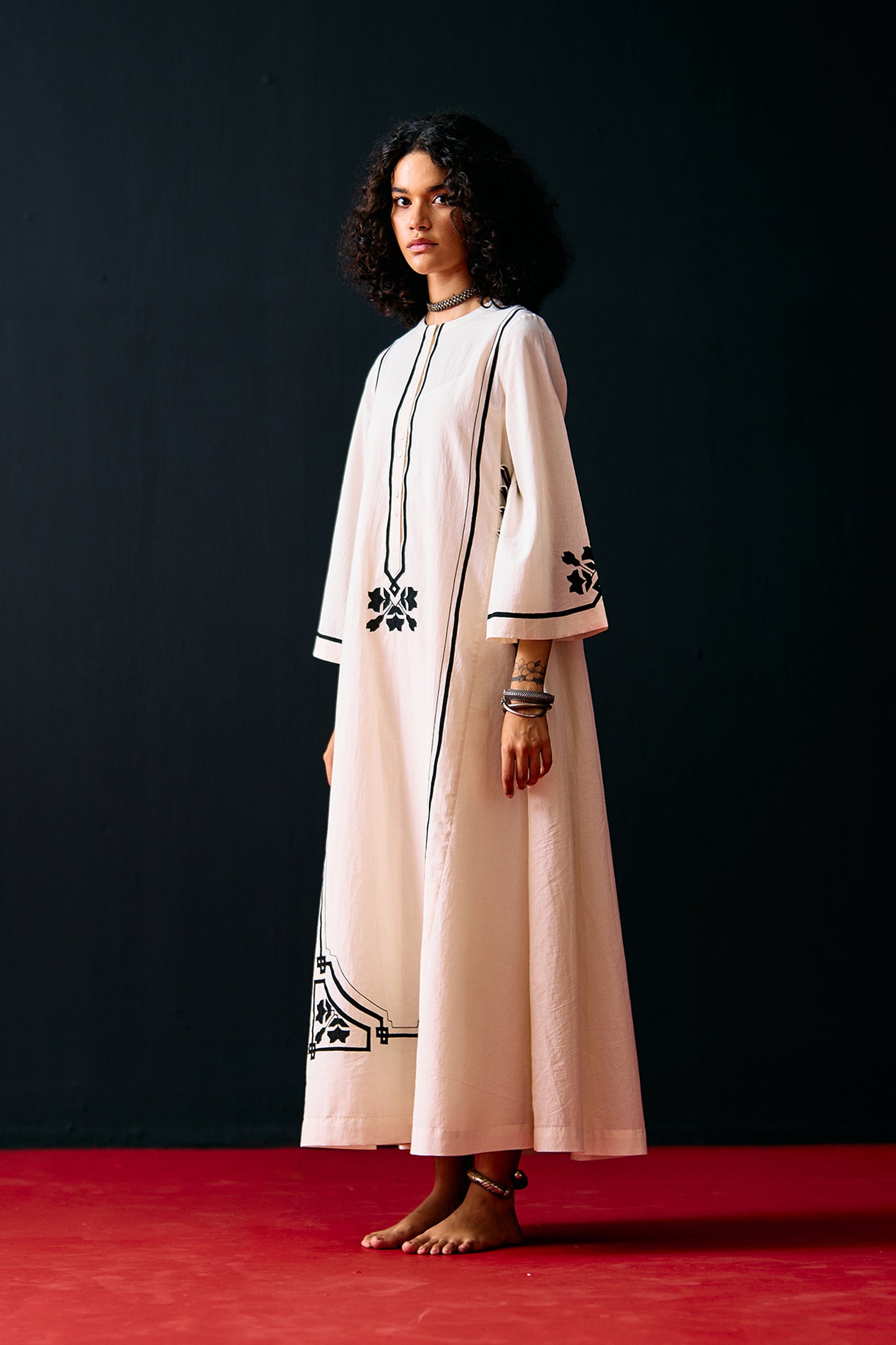 IVORY A-LINE DRESS