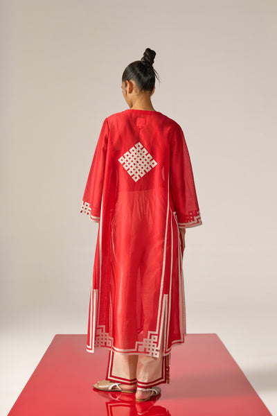 ORIENTAL BORDERS A-LINE KAMEEZ