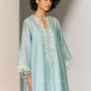 CUTWORK A-LINE KAMEEZ SKY
