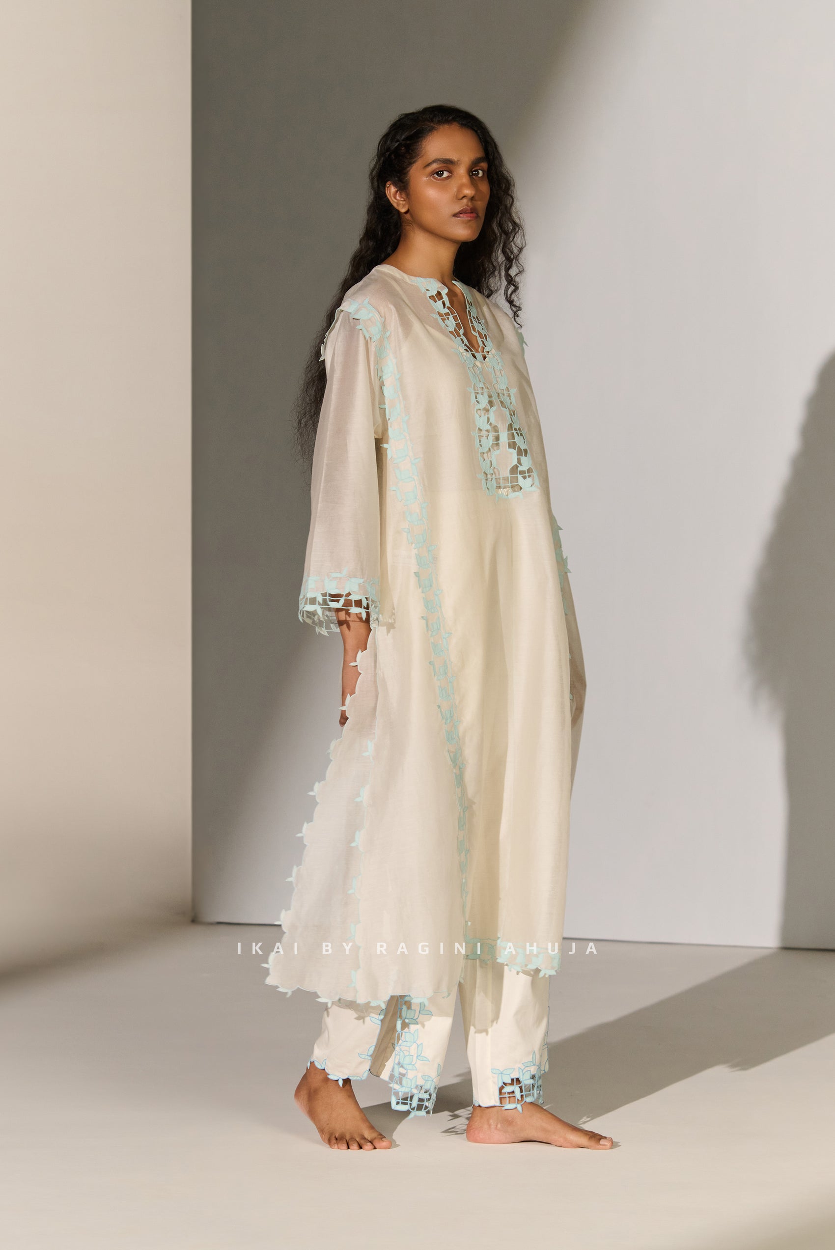 CUTWORK A-LINE KAMEEZ IVR