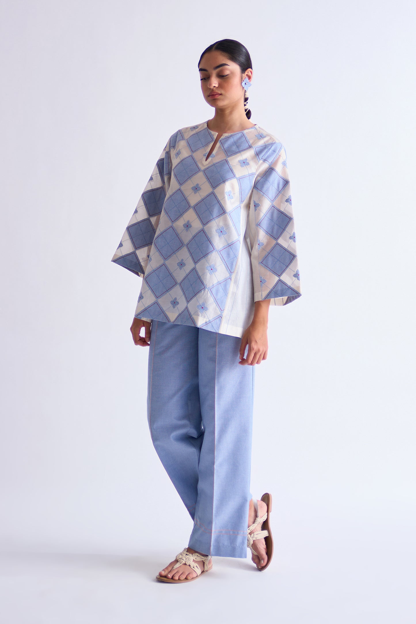 GEOMETRIC APPLIQUE' SHIRT