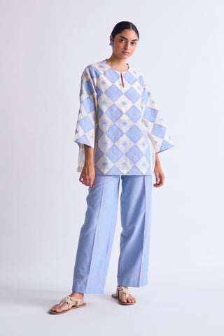 GEOMETRIC APPLIQUE' SHIRT