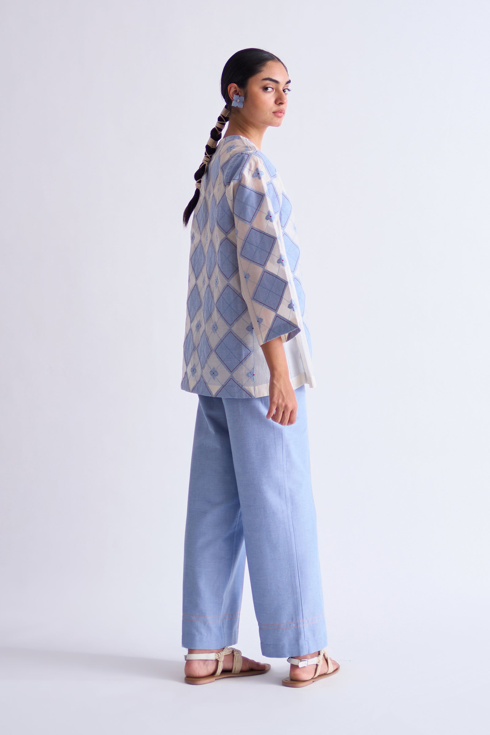GEOMETRIC APPLIQUE' SHIRT