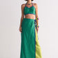 COLOUR BLOCKED WRAP SKIRT