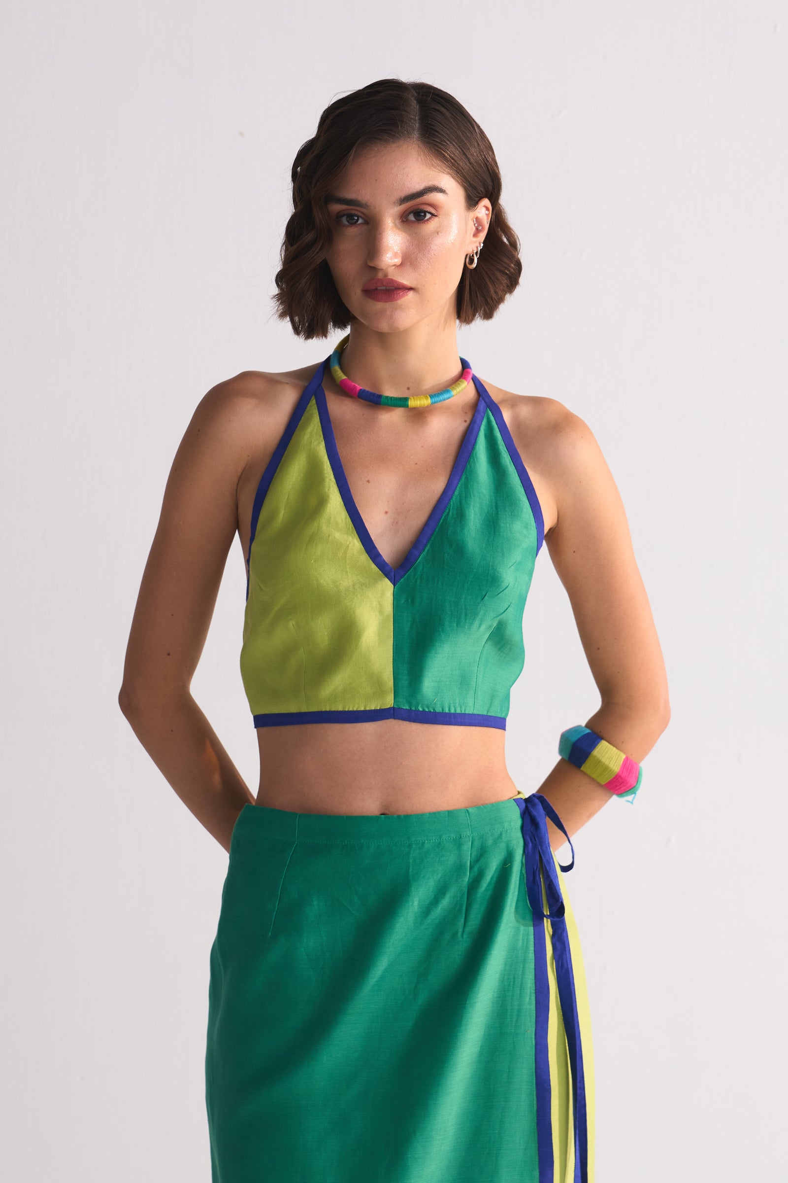 COLOUR BLOCKED BRALET