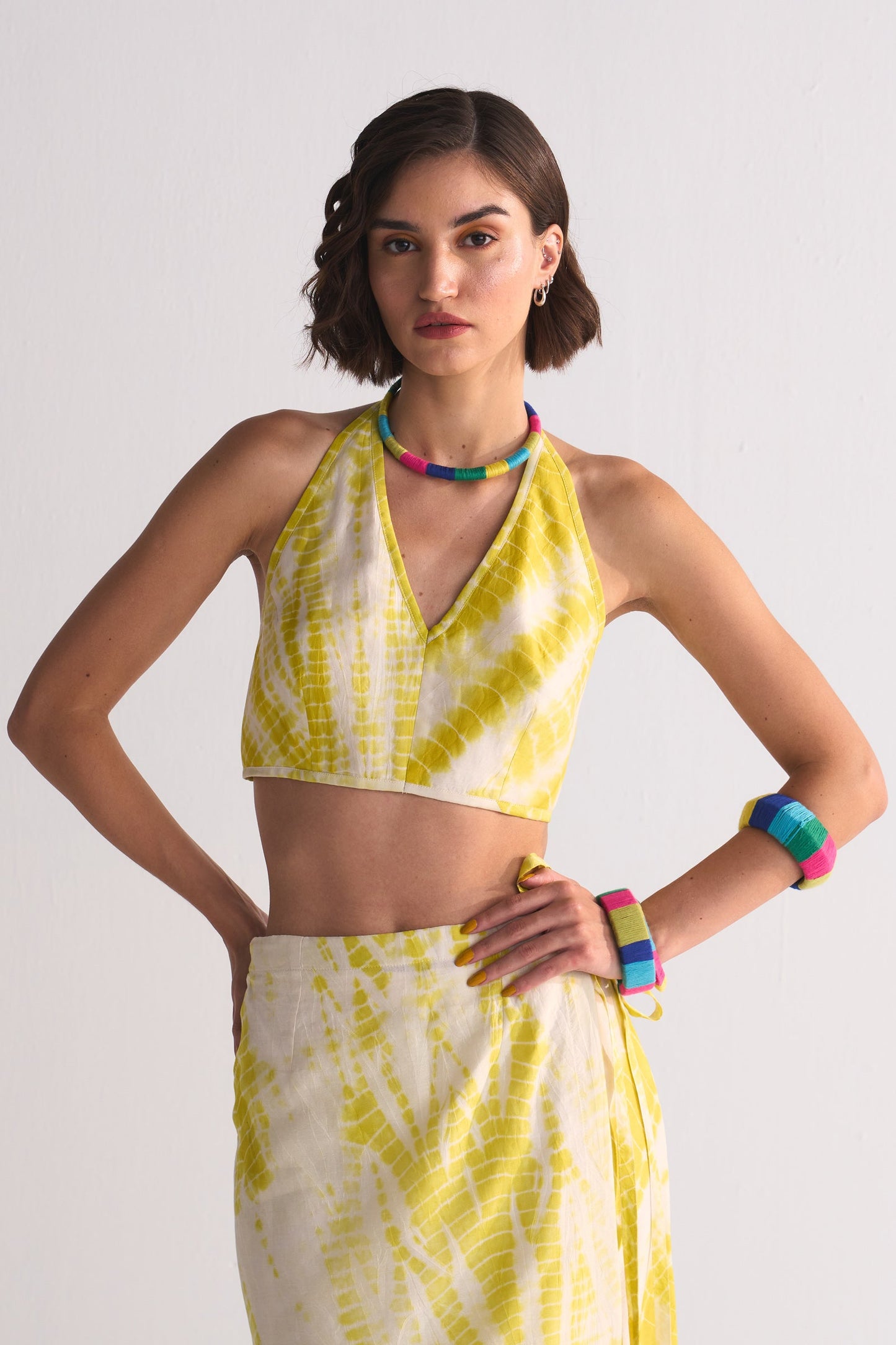 DIAGONAL DYED BRALET