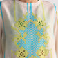 GEOMETRIC APPLIQUE' BACK TIE MILD A-LINE KAMEEZ