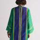 COLOUR BLOCKED KAMEEZ WITH GEOMETRIC APPLIQUE'