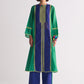 COLOUR BLOCKED KAMEEZ WITH GEOMETRIC APPLIQUE'