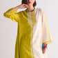 COLOUR BLOCKED APPLIQUE' AND CUTWORK CIRCULAR KAMEEZ