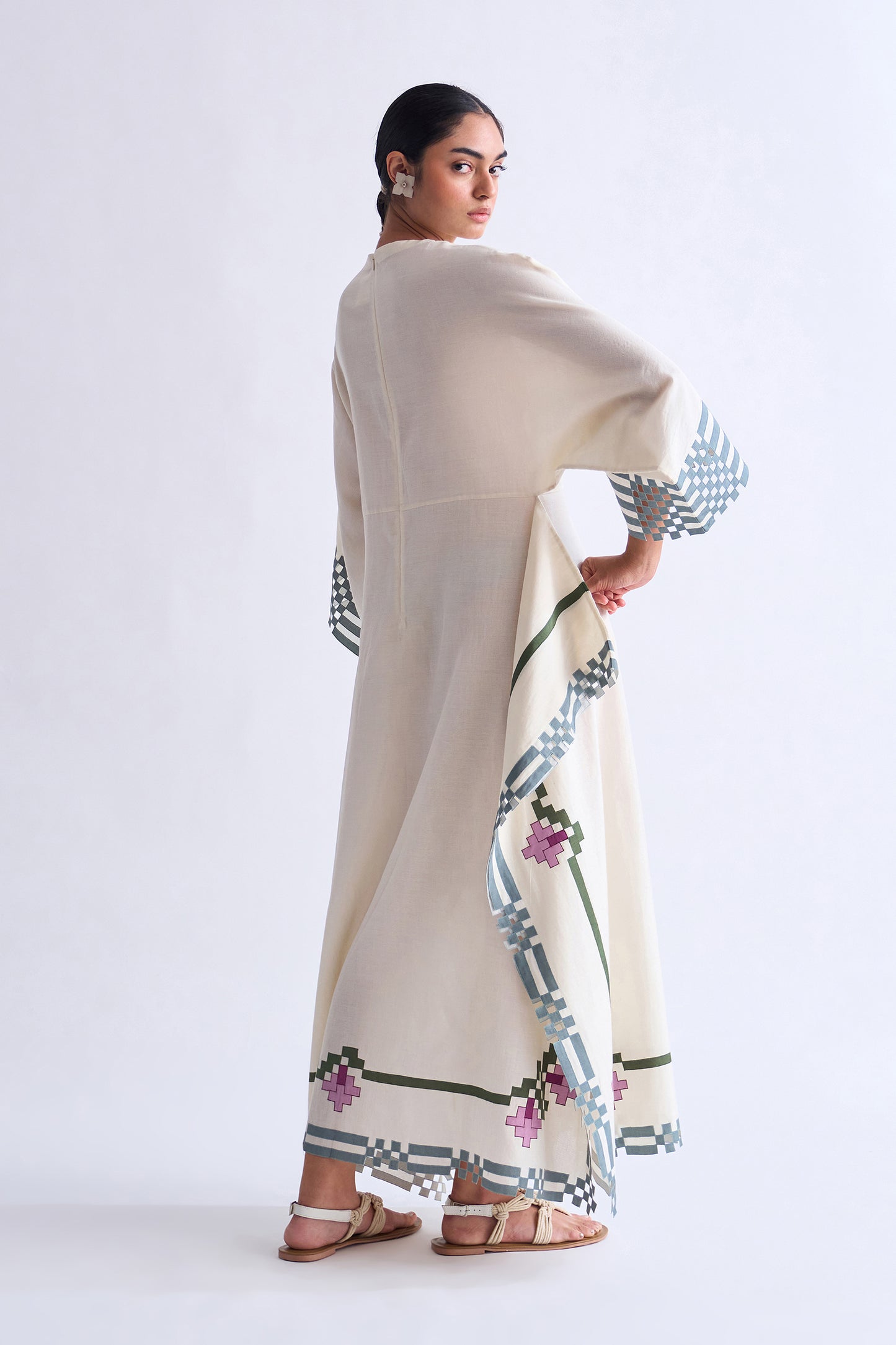 DRAPED PANEL DRESS