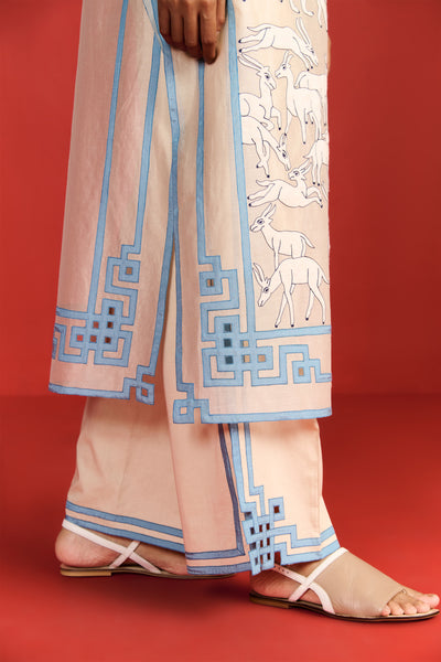 TIBETAN DEER DROP SHOULDER KAMEEZ