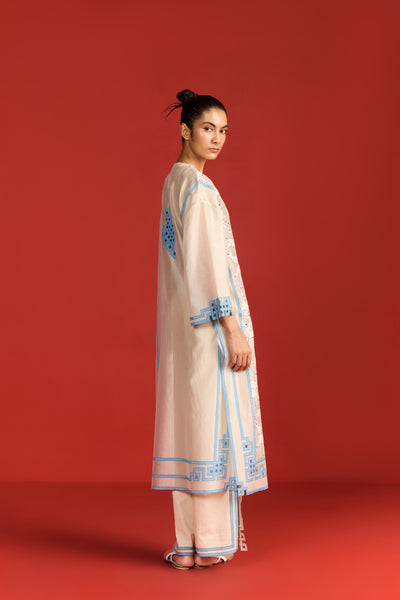 TIBETAN DEER DROP SHOULDER KAMEEZ