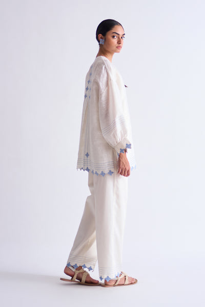 LINEN DROP SHOULDER SHIRT