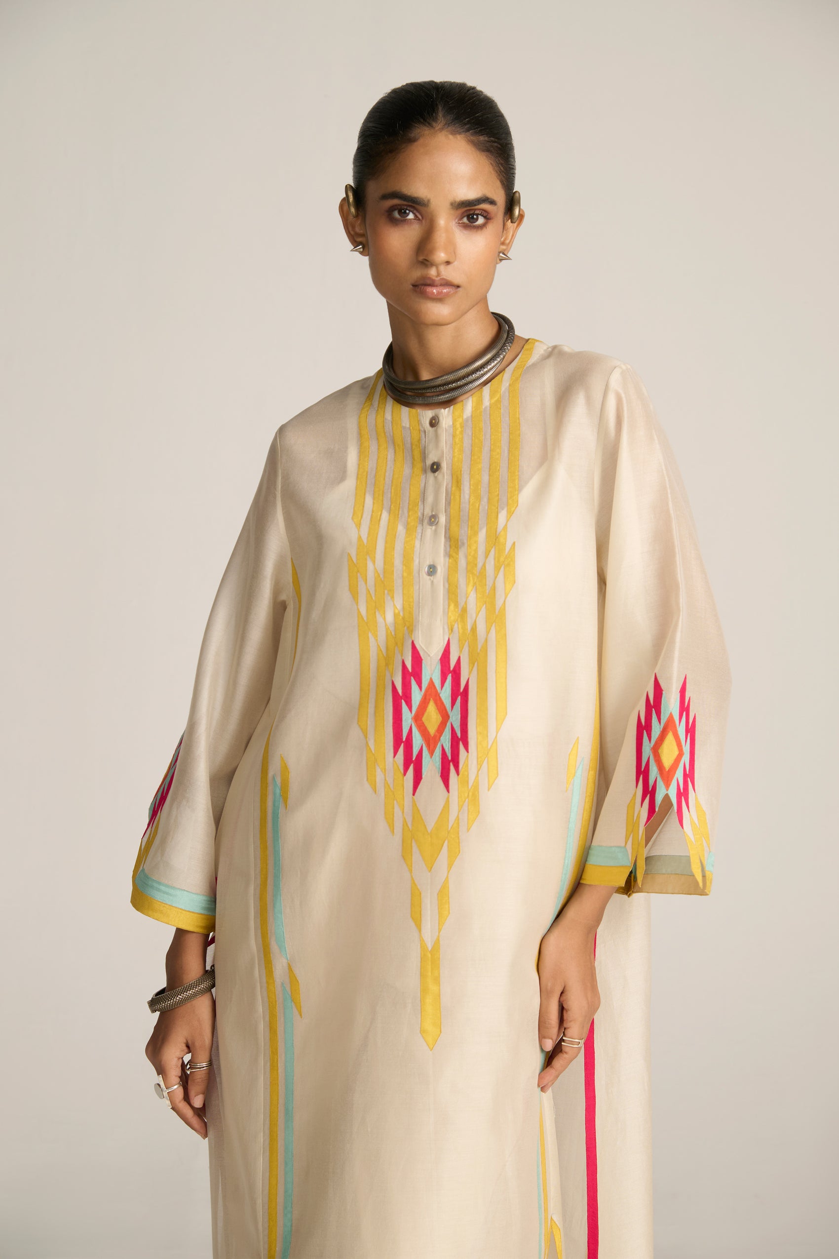 FRONT PANEL AND SLIT A-LINE KAMEEZ