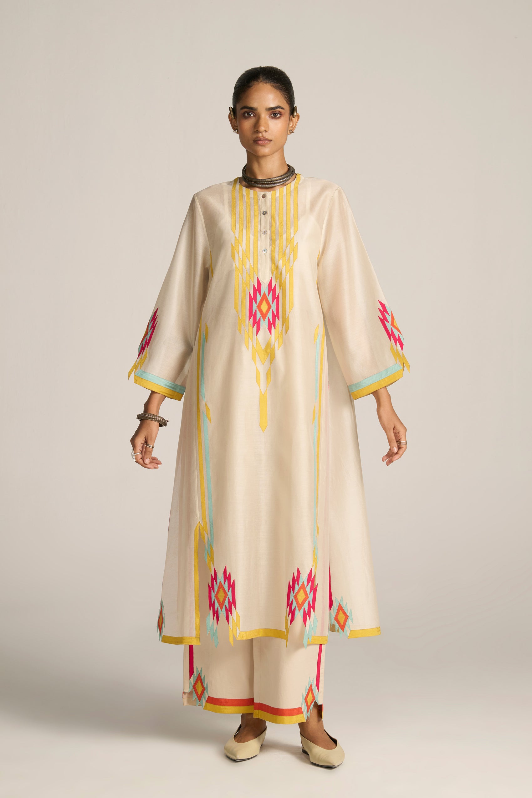 FRONT PANEL AND SLIT A-LINE KAMEEZ