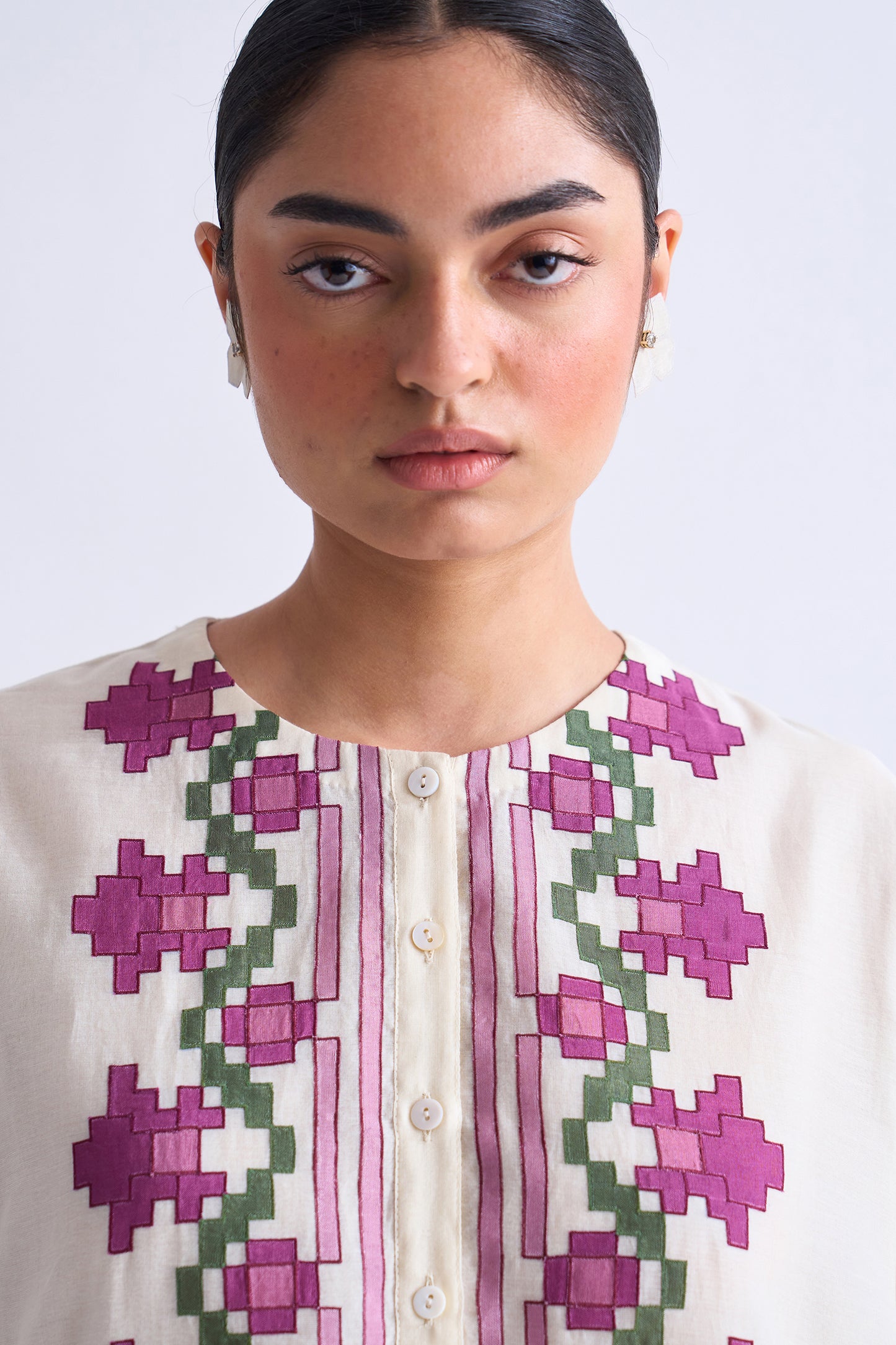 SIDE GATHER KAFTAN DRESS