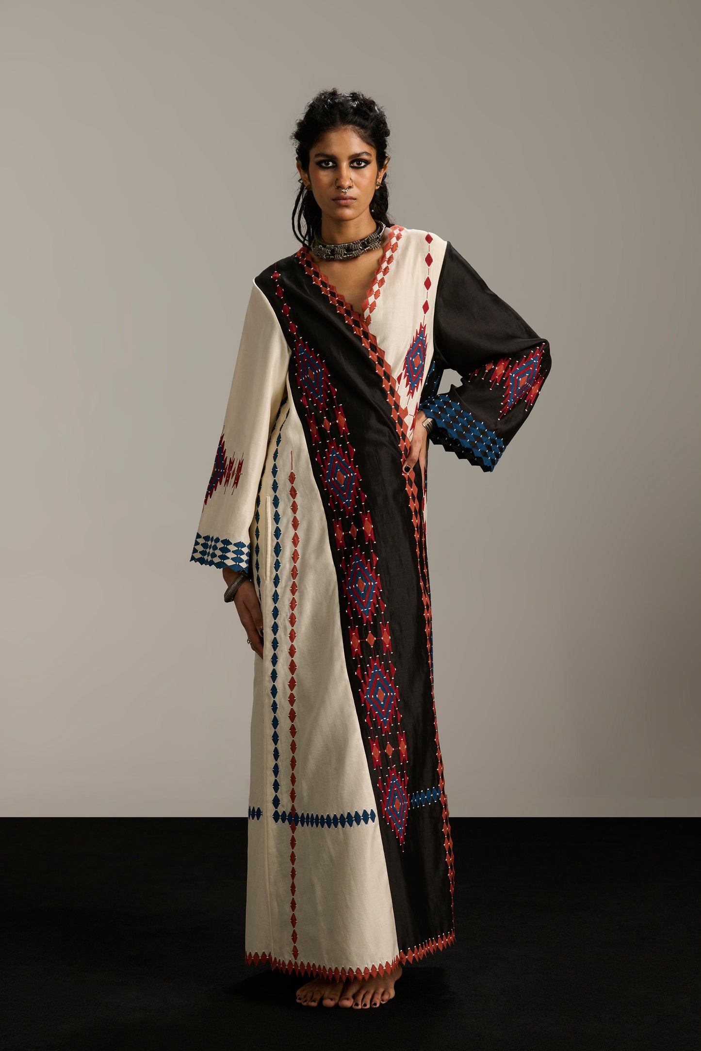 A-LINE PANELLED JACKET