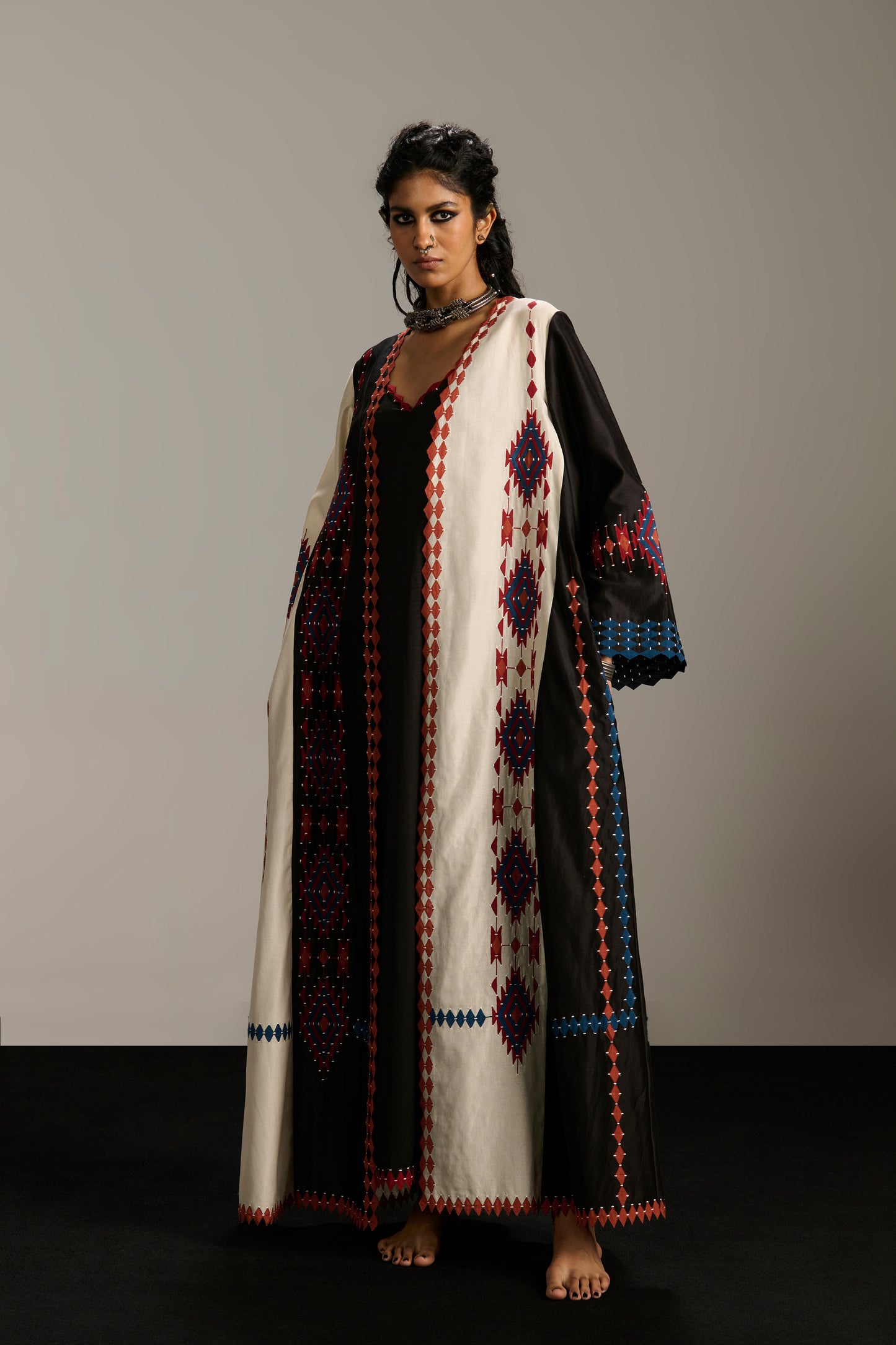 A-LINE PANELLED JACKET