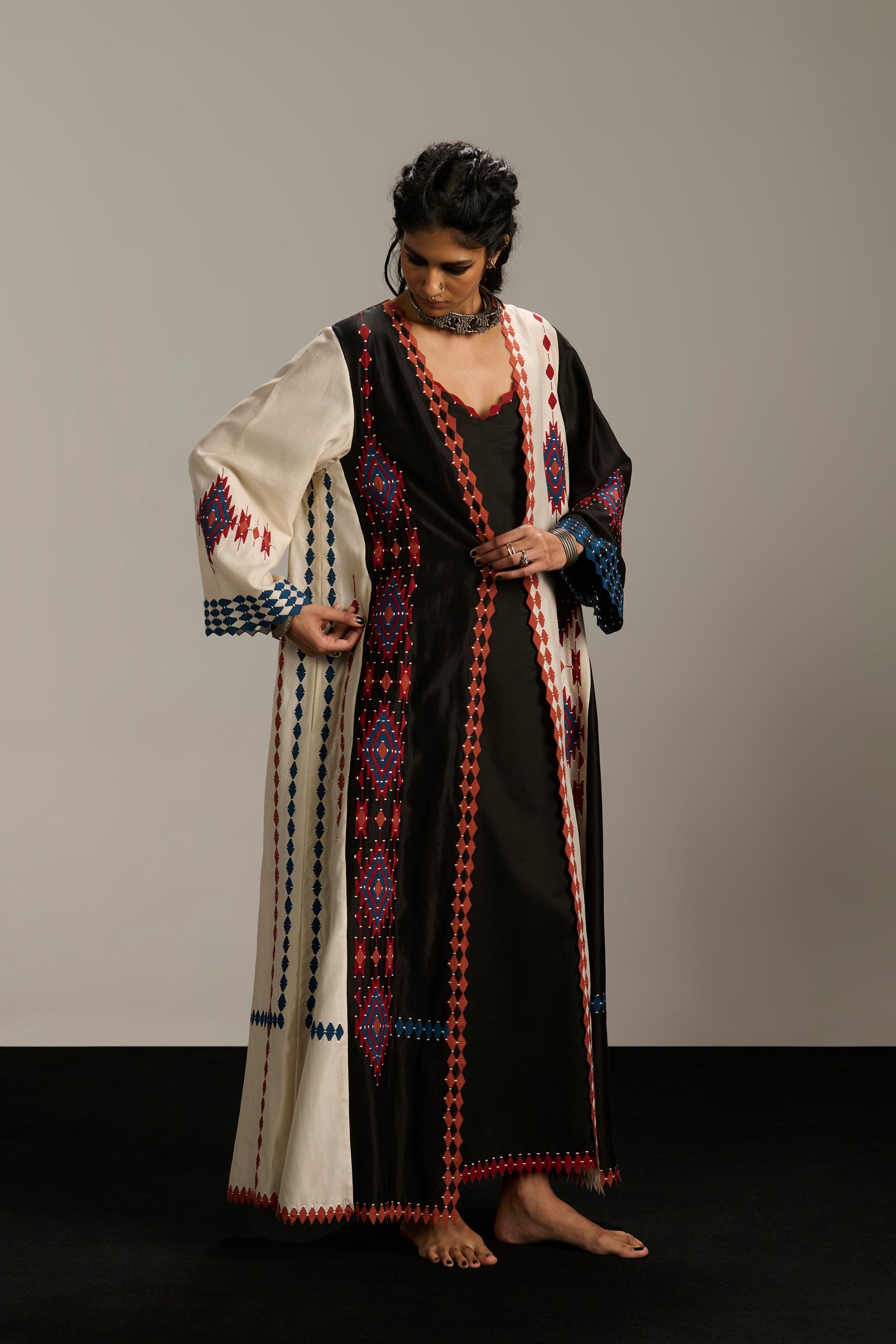 A-LINE PANELLED JACKET