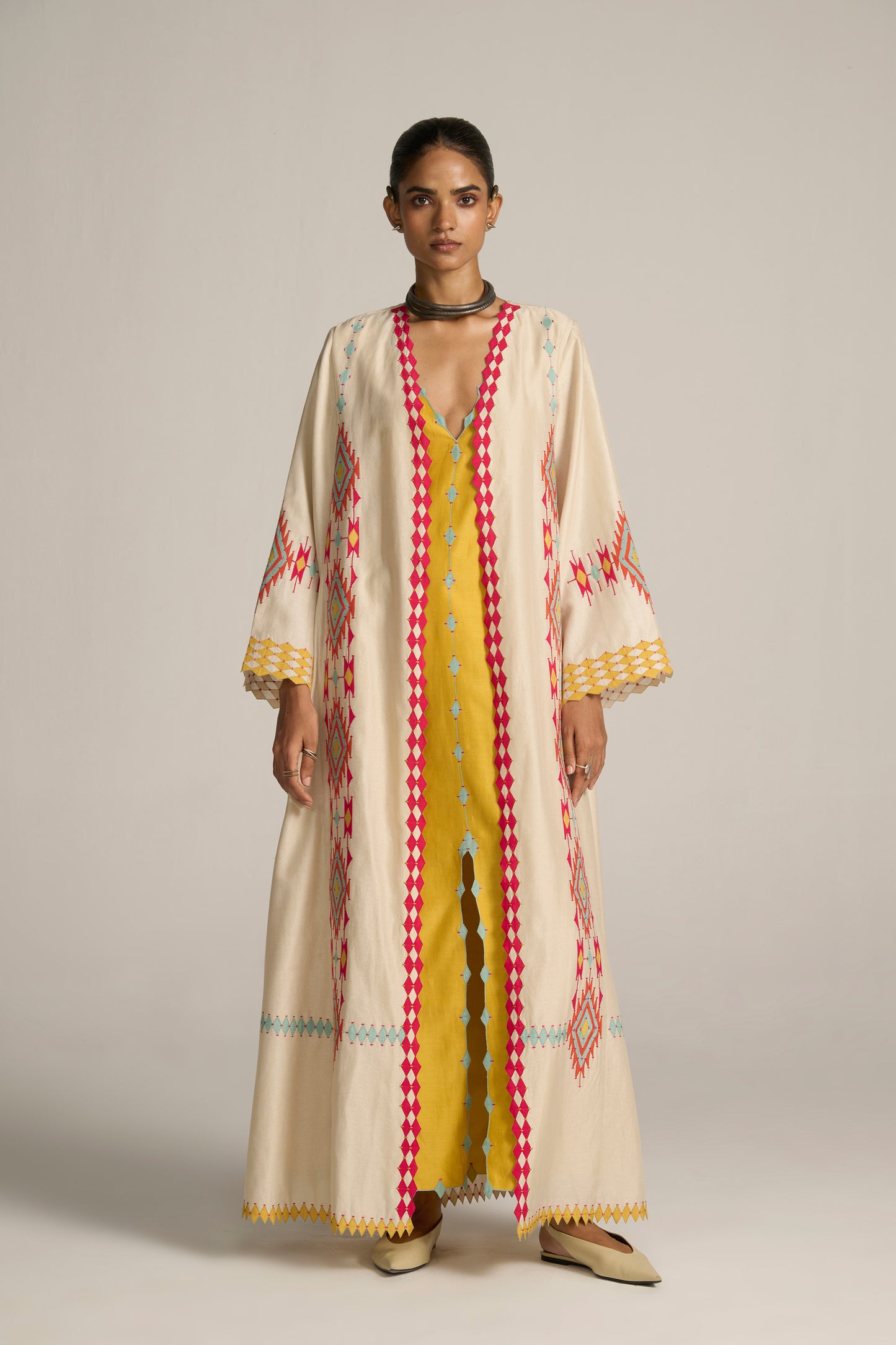 A-LINE PANELLED JACKET