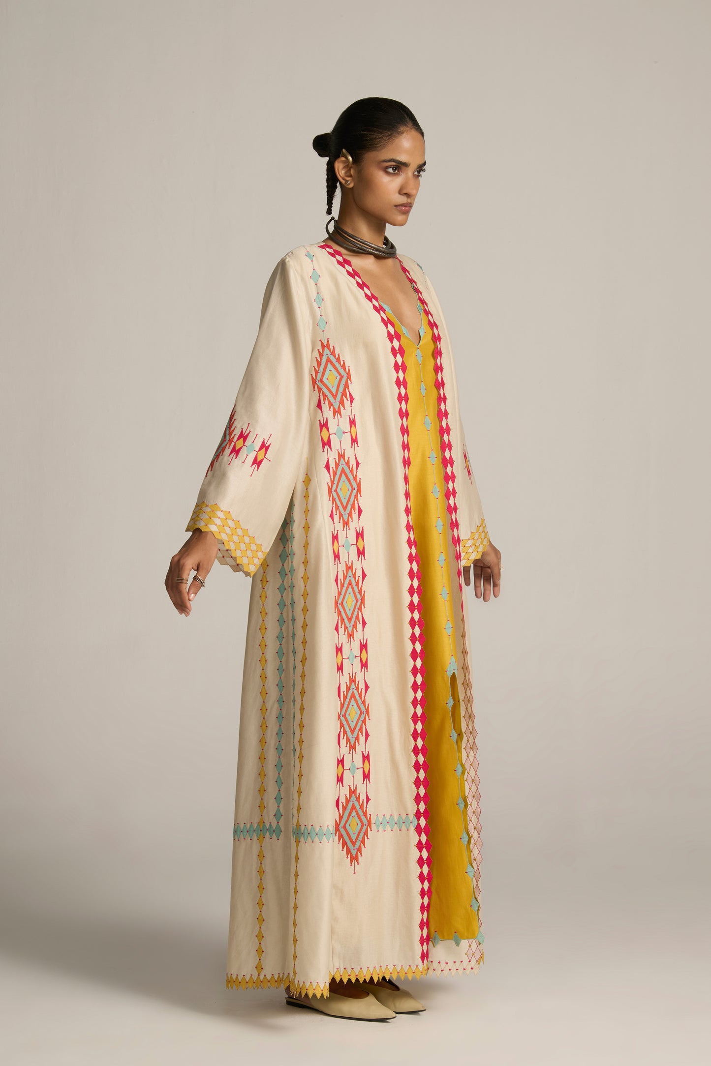 A-LINE PANELLED JACKET