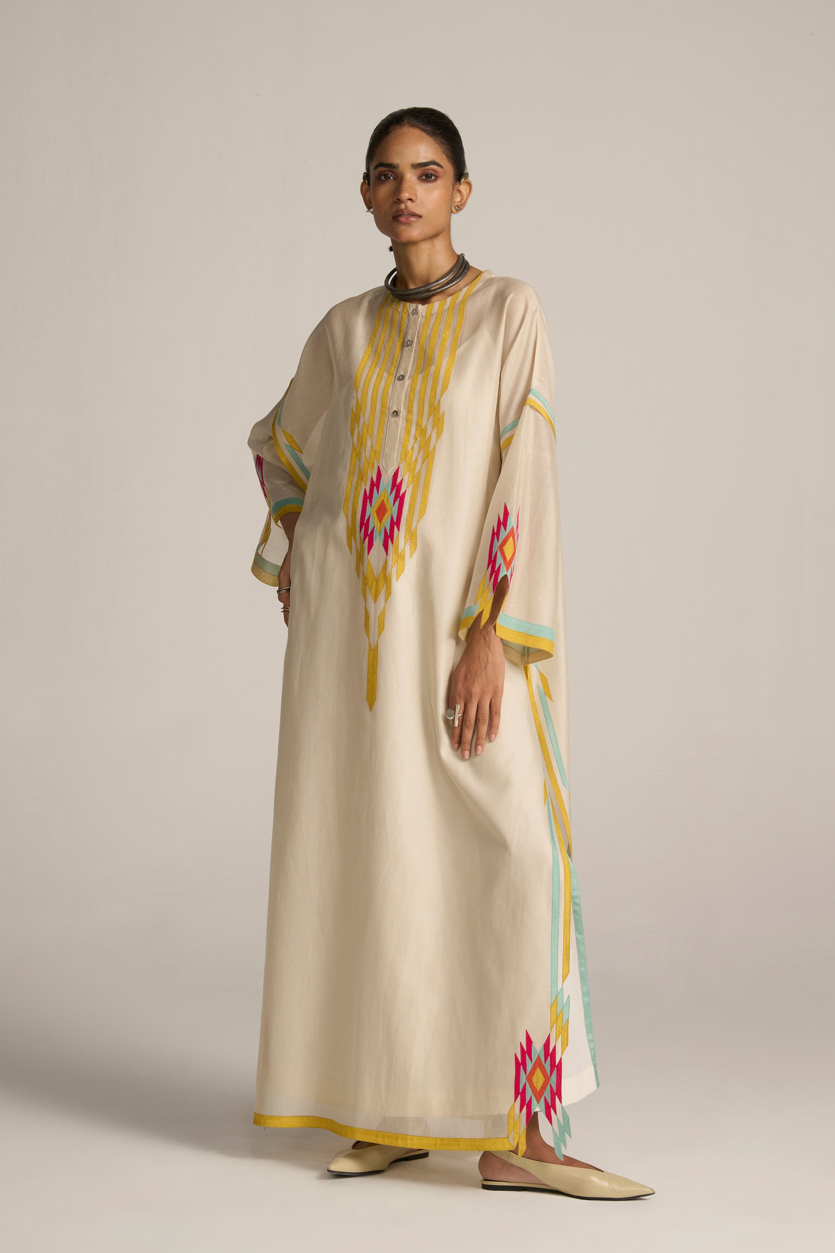 STRIPE MAXI KAFTAN