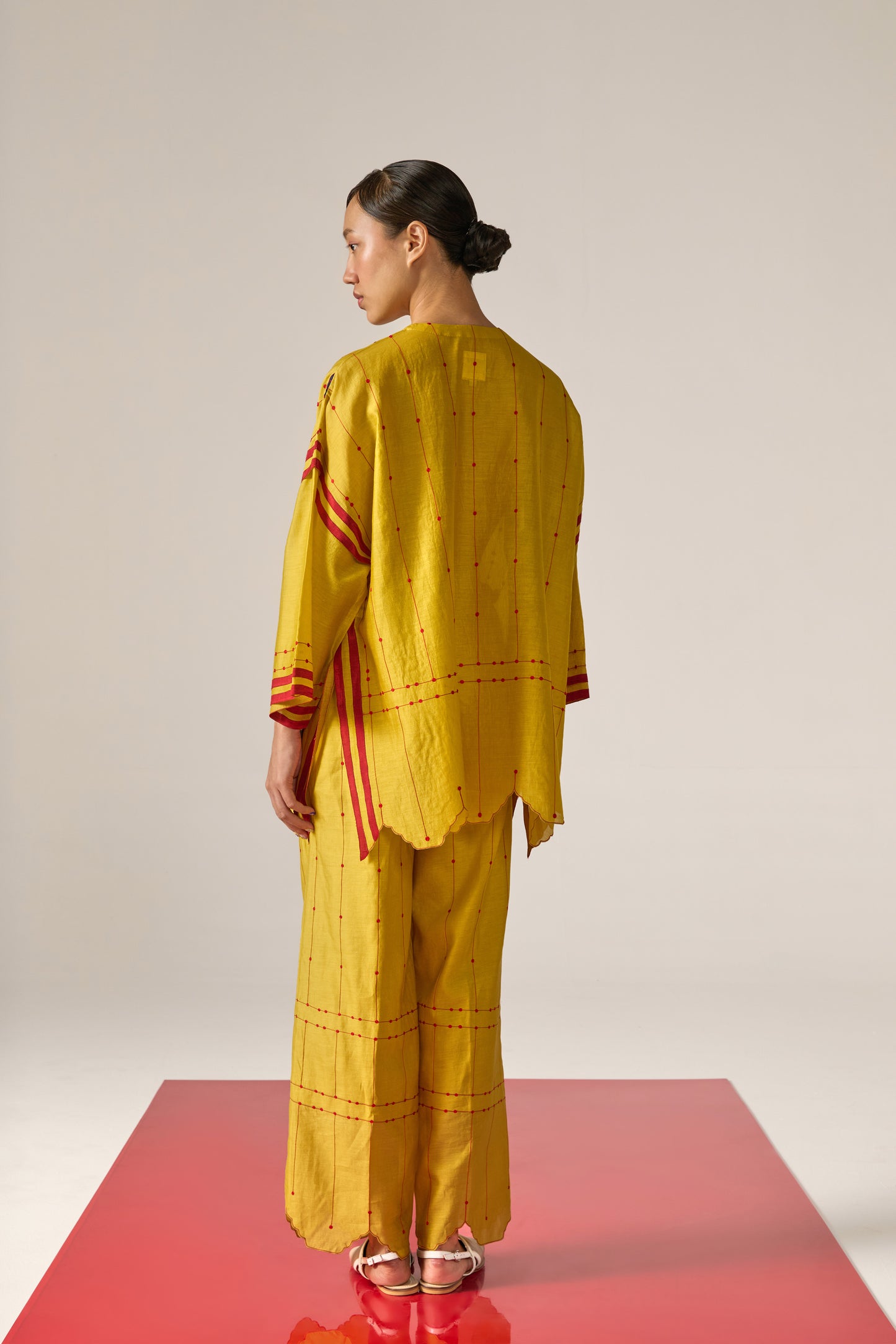 APPLIQUE' AND CUTWORK KAFTAN SHIRT