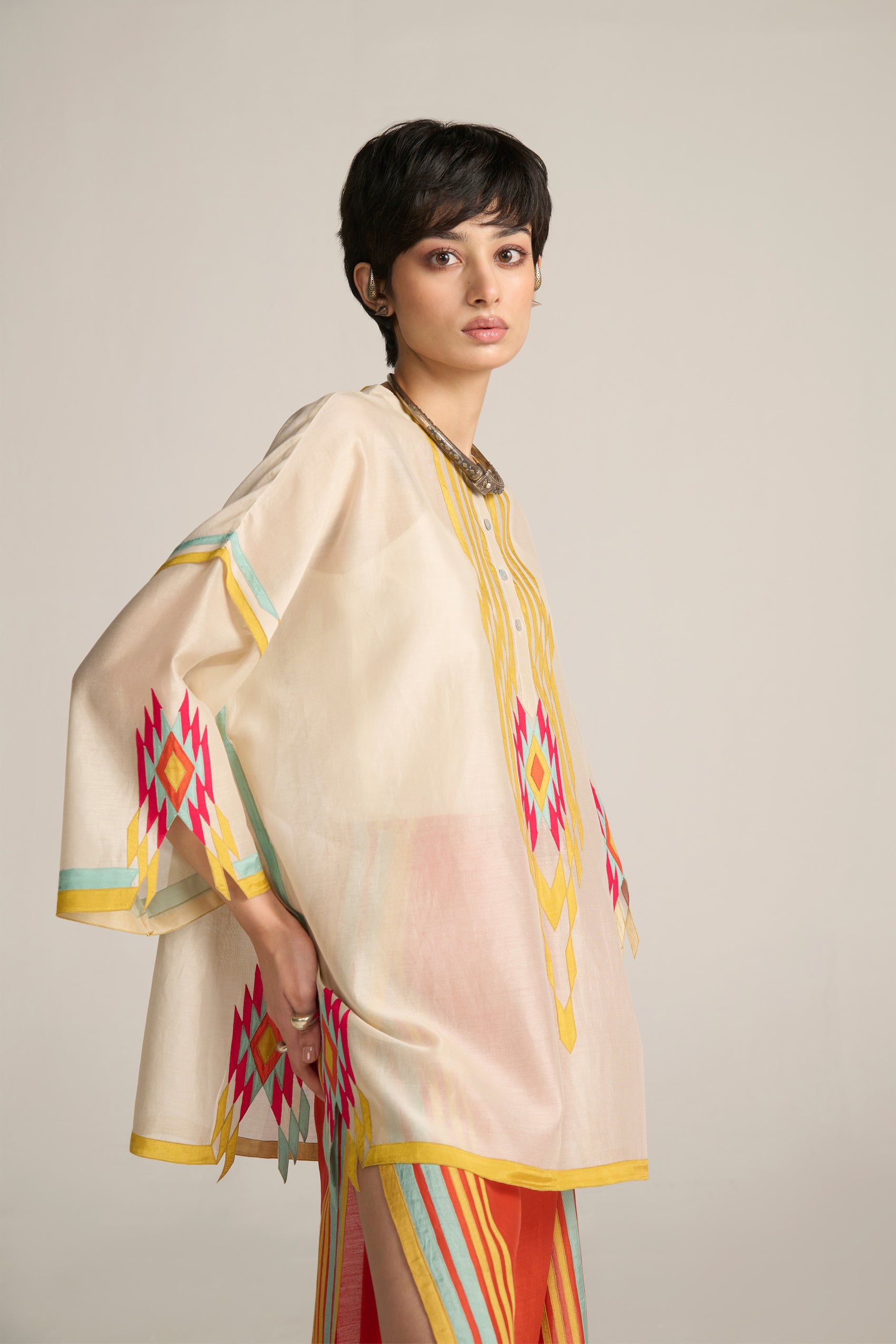 STRIPE KAFTAN SHIRT
