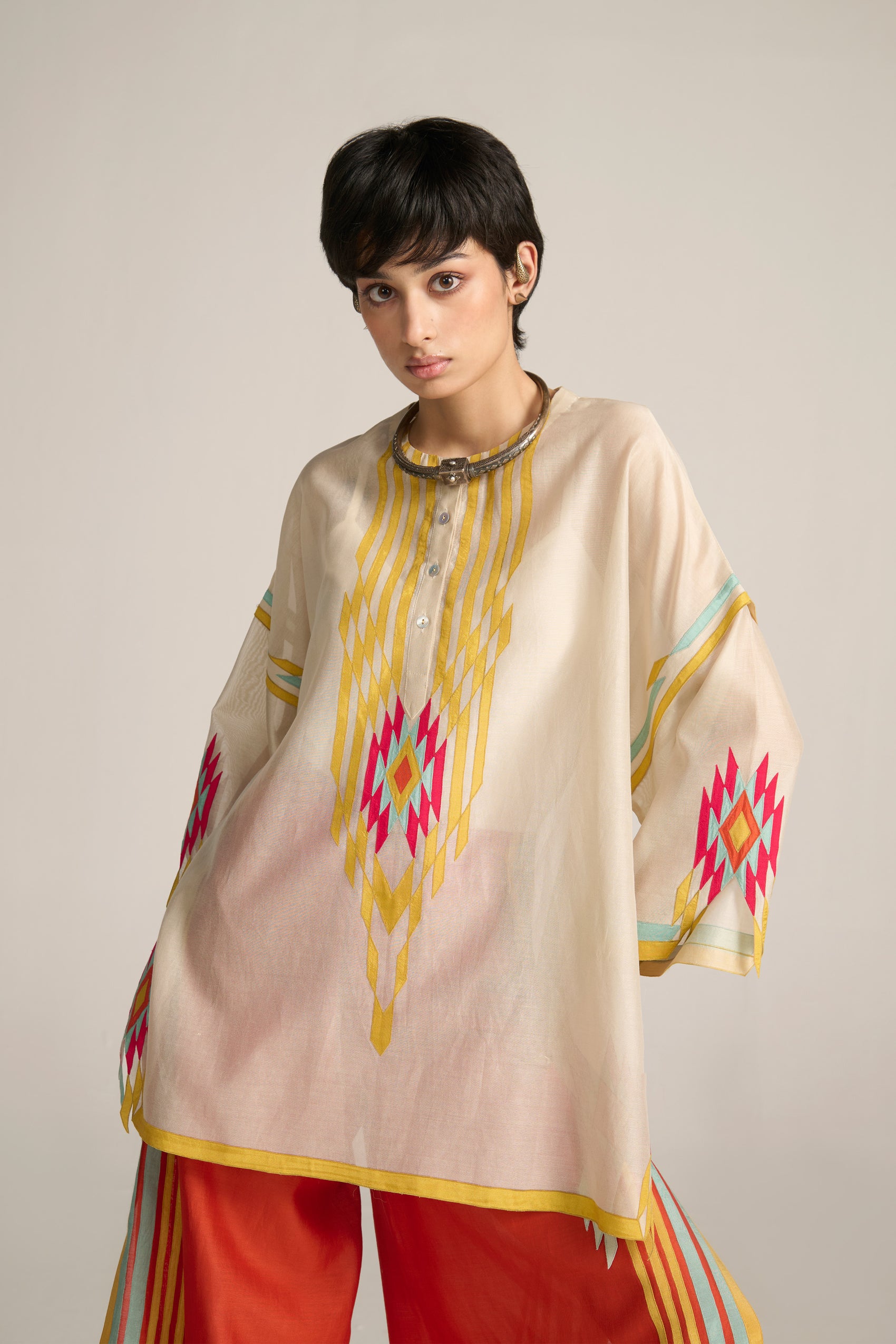 STRIPE KAFTAN SHIRT