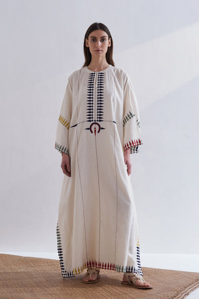 MULTI-APPLIQUE' KAFTAN