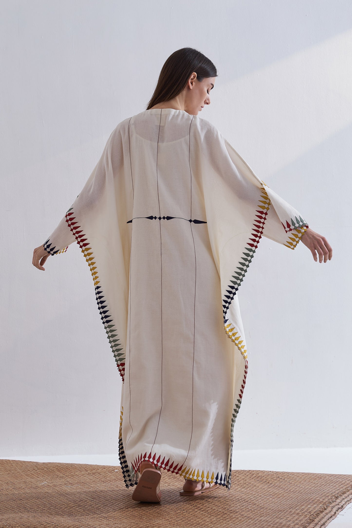 MULTI-APPLIQUE' KAFTAN