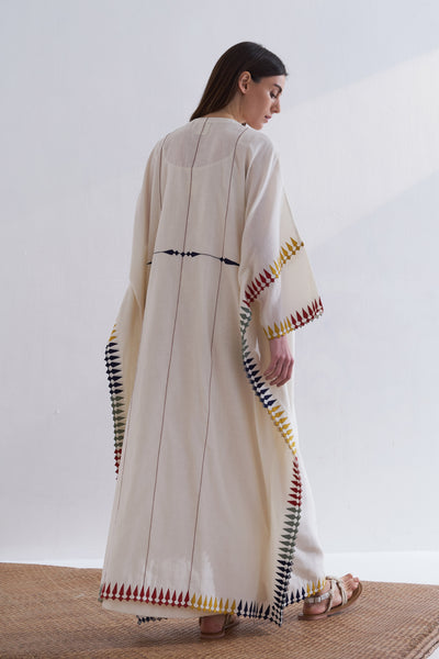 MULTI-APPLIQUE' KAFTAN