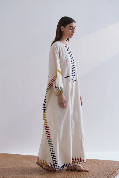 MULTI-APPLIQUE' KAFTAN