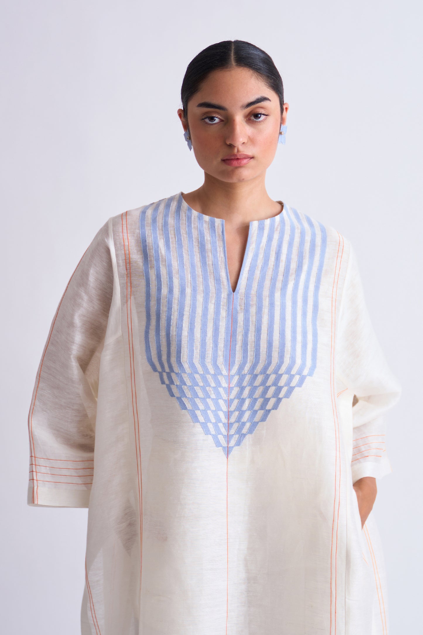 LINEN KAFTAN KAMEEZ
