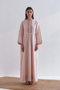 CENTER SLASH GATHER DRESS