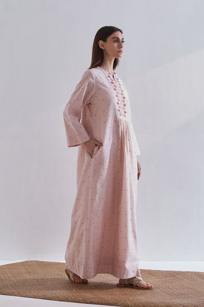 CENTER SLASH GATHER DRESS