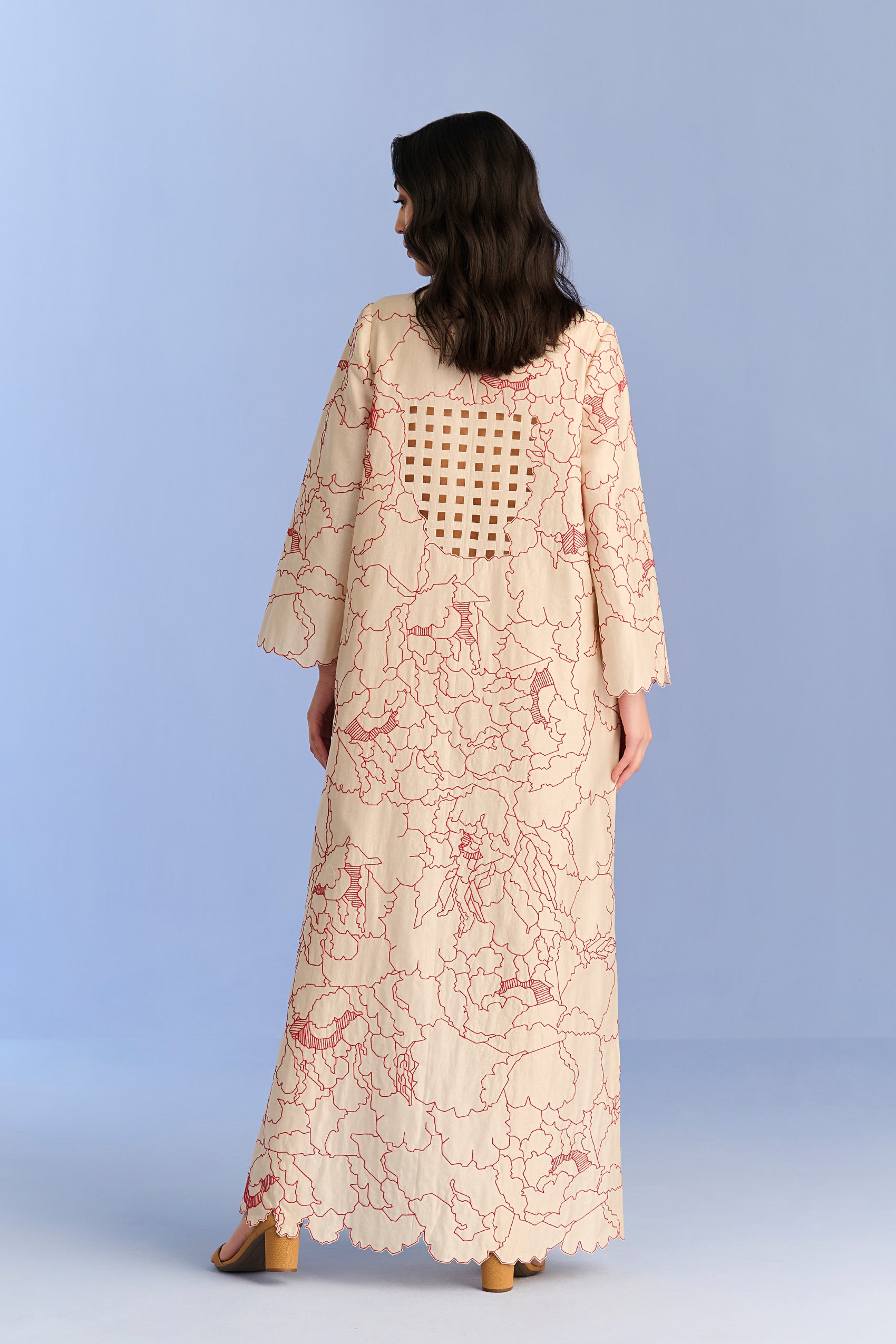 APPLIQUE' AND CUTWORK DRESS