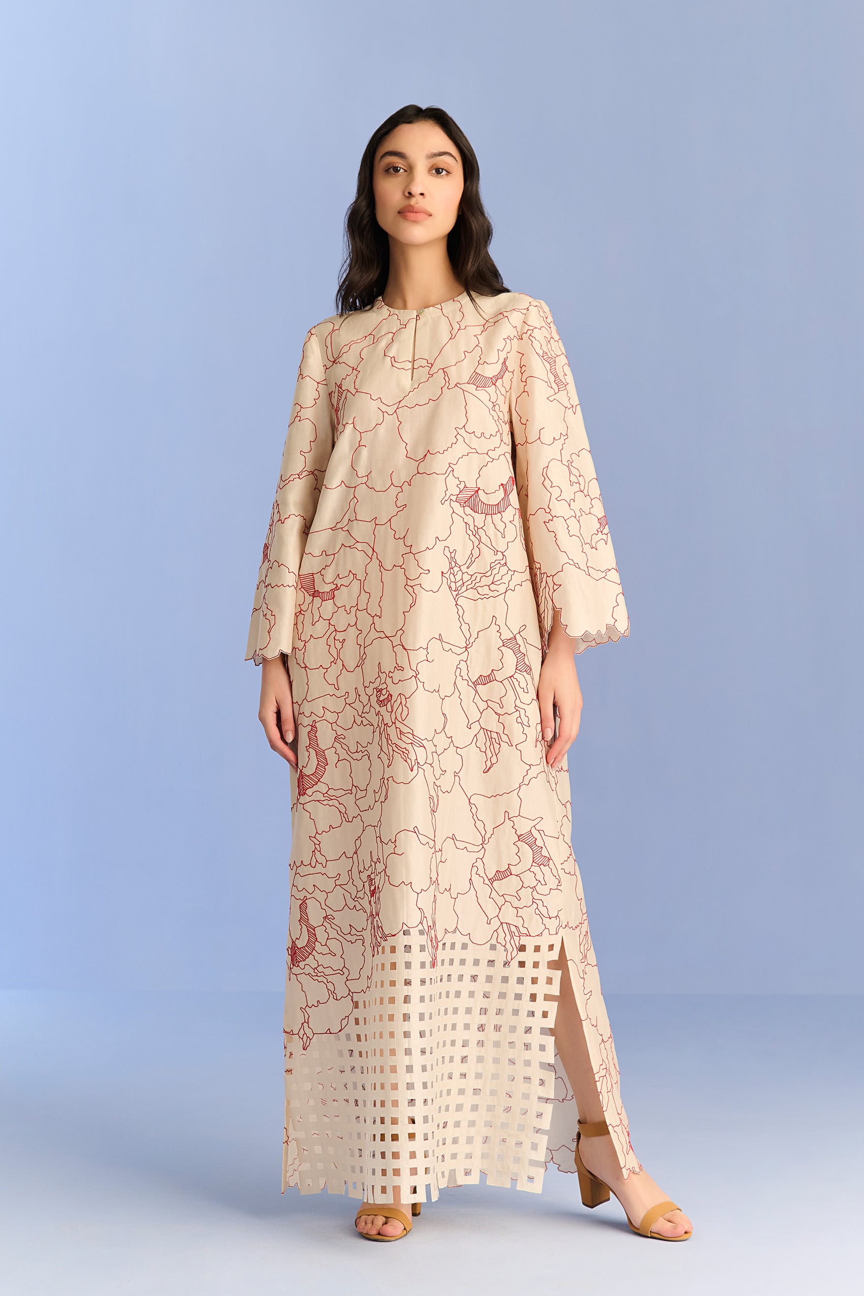 APPLIQUE' AND CUTWORK DRESS