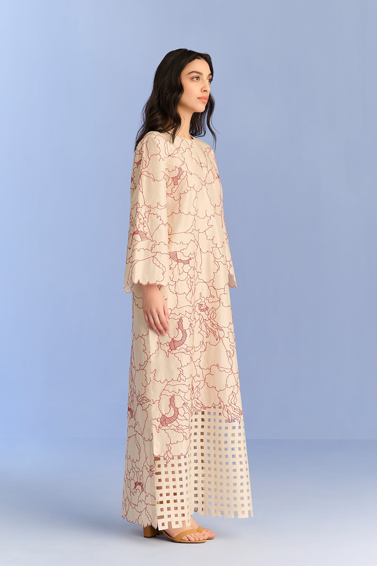 APPLIQUE' AND CUTWORK DRESS