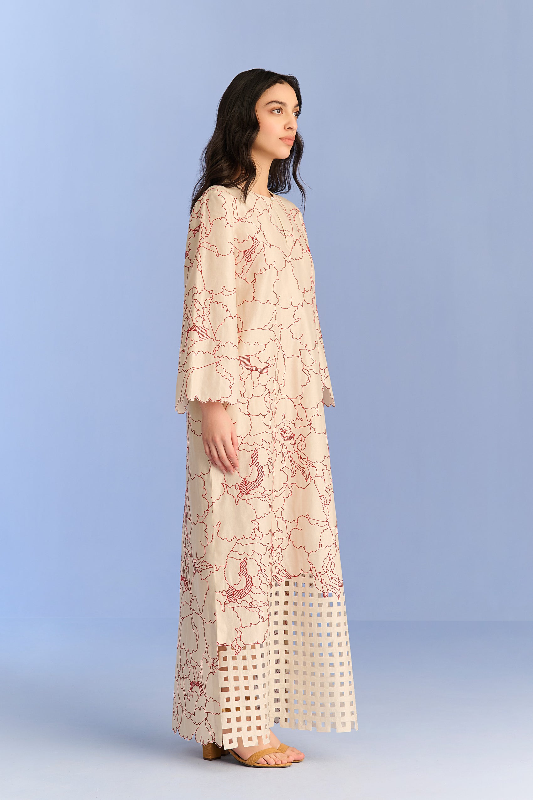 APPLIQUE' AND CUTWORK DRESS