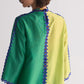 COLOUR BLOCKED APPLIQUE' AND CUTWORK KAMEEZ