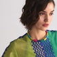 COLOUR BLOCKED APPLIQUE' AND CUTWORK KAMEEZ