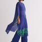 DOT DOT KAMEEZ WITH FLORAL SCALLOP APPLIQUE' AND CUTWORK