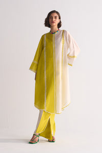 COLOUR BLOCKED APPLIQUE' AND CUTWORK KAMEEZ