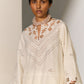 GEOMETRIC FLORAL NECK CUTWORK KAMEEZ IVR