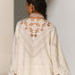 GEOMETRIC FLORAL NECK CUTWORK KAMEEZ IVR
